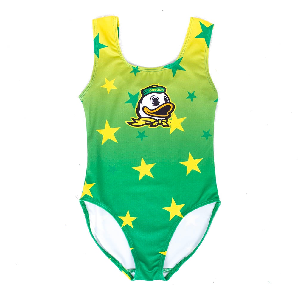Ducks Spirit, Zoozatz, Yellow, Cheer Sets, Polyester Blend, Kids, Toddler, Fade, Stars, Bodysuit, 897345